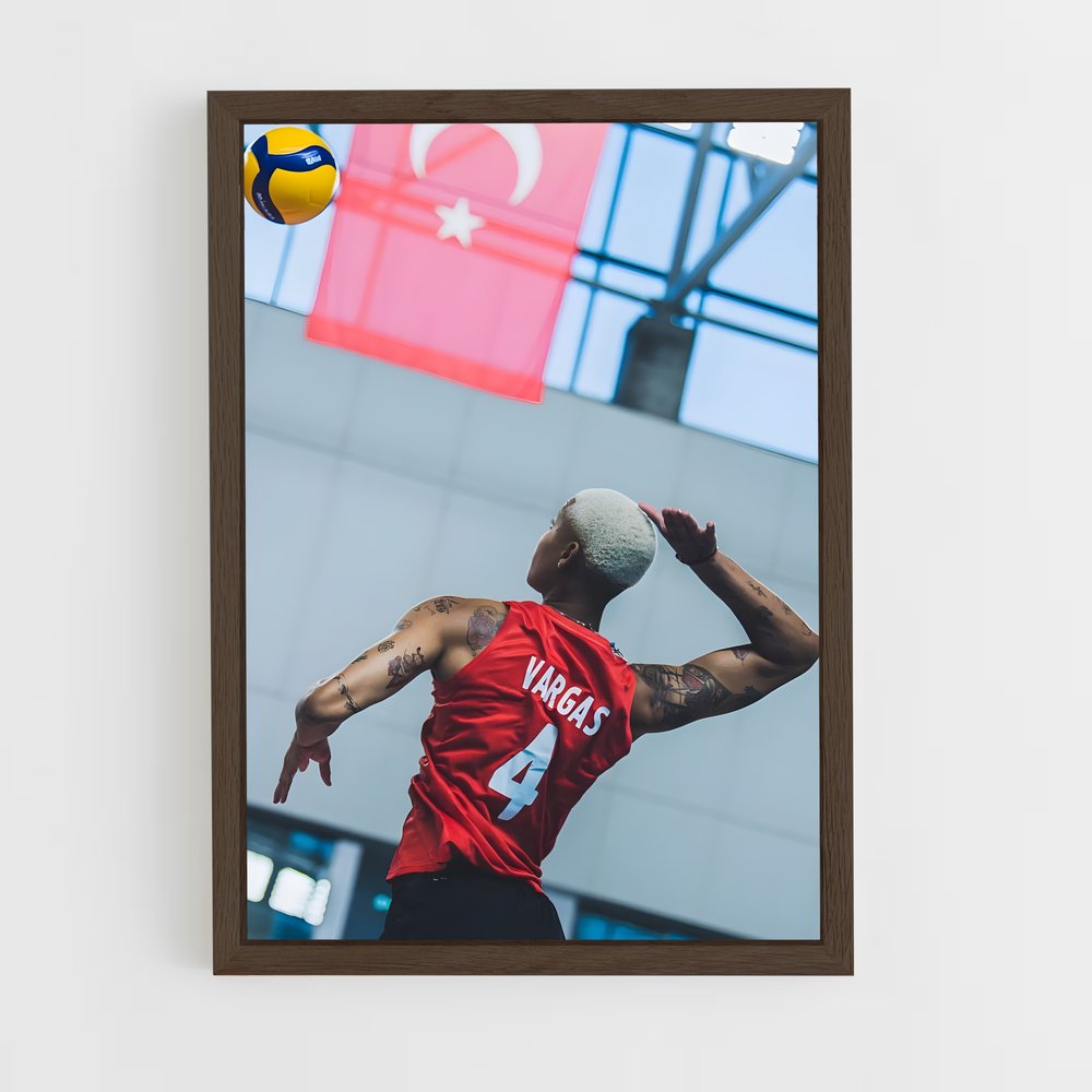 Poster Melissa vargas actif – affiche Volleyball (vue 5)